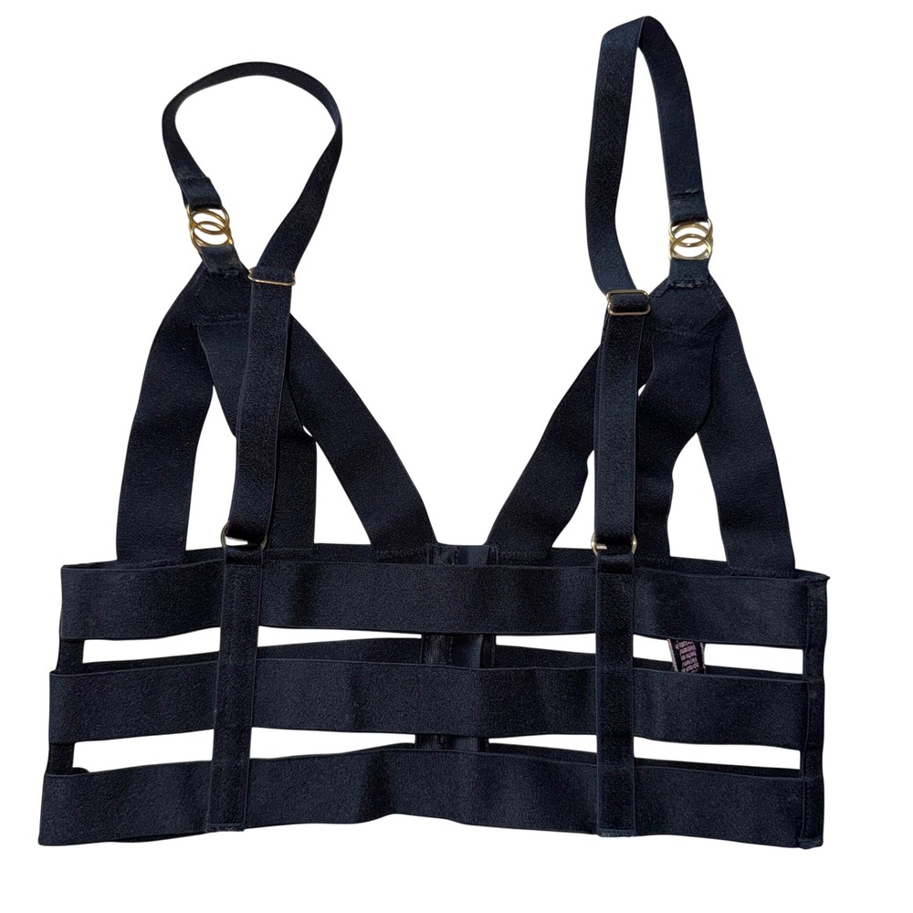 Victoria's Secret Very Sexy‎ Black Strappy Cage Bralette Small